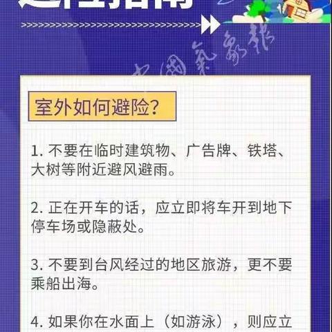 “台风来袭，注意防范”—防台风安全提示