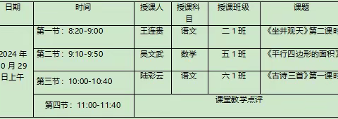 “示范绽芳华，共研促成长”----木央镇睦伦中心小学2024年秋骨干教师培养及送课下村活动