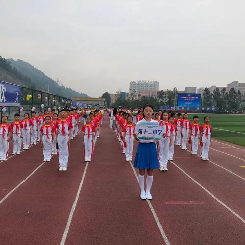 扬少年志气   展运动风采——记红花岗区第十二小学参加区运会