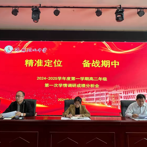 精准定位  备战期中 ‍——高二年级第一次学情调研成绩分析会