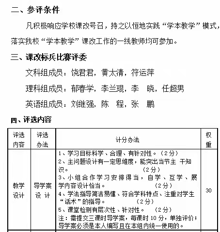 躬耕教坛研课改，不忘初心勇前行——淮滨县第一中学2023-2024学年度“课改标兵”评选活动纪实