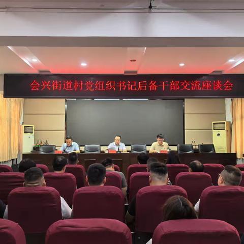 会兴街道召开村党组织书记后备干部交流座谈会