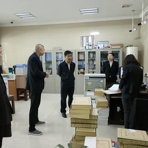 长治市分行副行长焦慧锋到屯留区支行实地督导县级支行档案上收工作