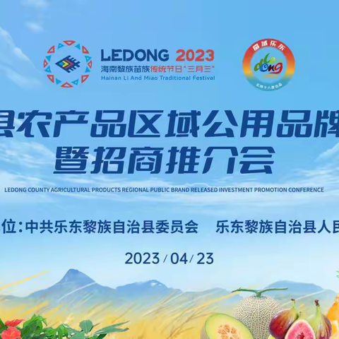 桔子花开圆满完成2023年乐东县农产品区域公用品牌发布暨招商推介会会务服务工作