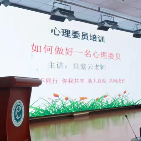 筑牢心理防线，护航同辈成长——心理委员专题培训讲座顺利开展