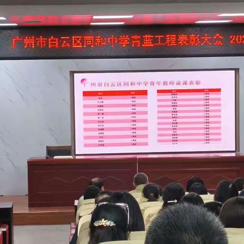 青蓝相携展风采，深耕课堂促提升——同和中学2025学年“青蓝工程”表彰暨总结大会圆满举行