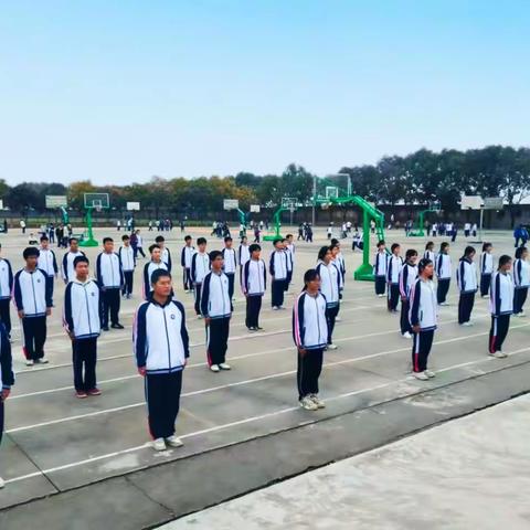乾县杨汉中学第三届广播体操比赛胜利落幕