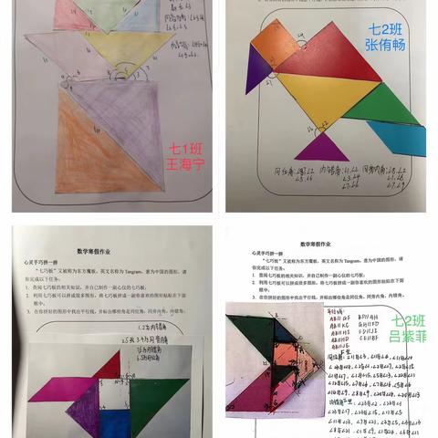 大展宏“兔”，与“数”同行——七年级数学寒假作业第一阶段展示