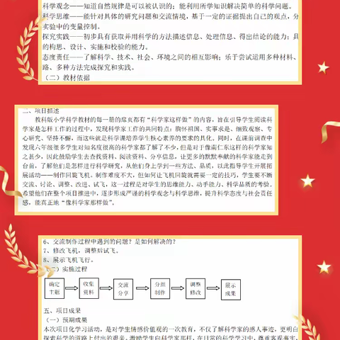 传承红色基因，礼赞建国75周年——绿影小学科学学科项目化学习活动展示