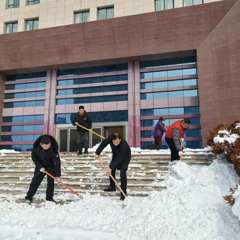 建安区住建局组织开展扫雪除冰活动