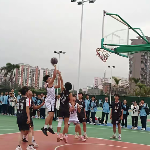热血篮球，青春激昂———高一年级篮球赛赛况纪实。