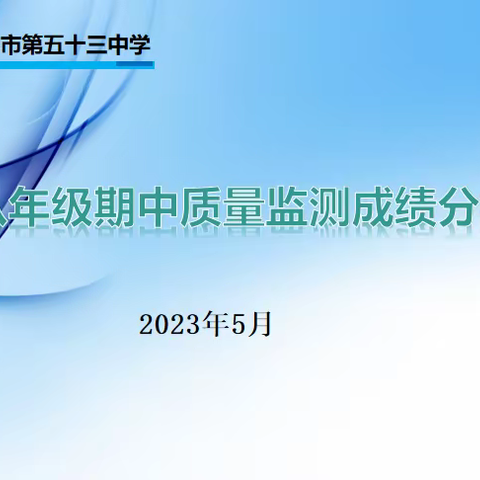 凝心聚力析成绩，众行致远结硕果—长春市第五十三中学八年级期中考试成绩分析会