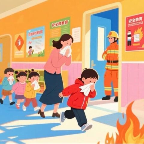 【预防为主，生命至上】—青州市高柳镇阳河幼儿园消防安全演练活动