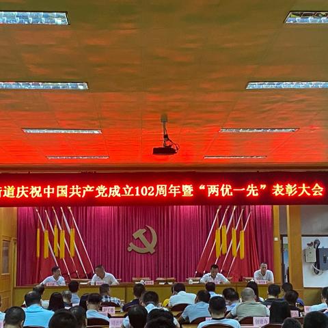 文光街道庆祝中国共产党成立102周年暨“两优一先”表彰大会