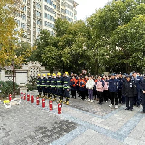 增强消防安全意识，提高消防应急能力——千田新开元小区冬季消防演练