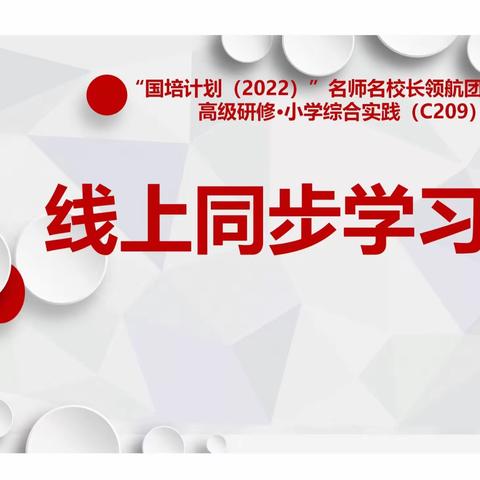 “国培计划（2022）”名师名校长领航团队工作坊高级研修·小学综合实践（C209）第三天的培训活动