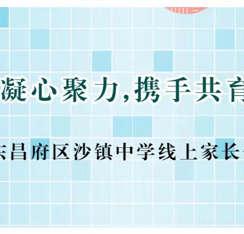 线上凝心聚力，携手共育英才--东昌府区沙镇中学线上家长会