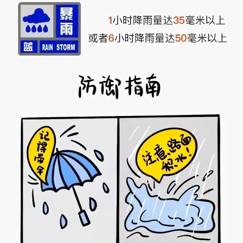 防范暴雨 守护安全——灵璧县第九小学降雨安全温馨提示