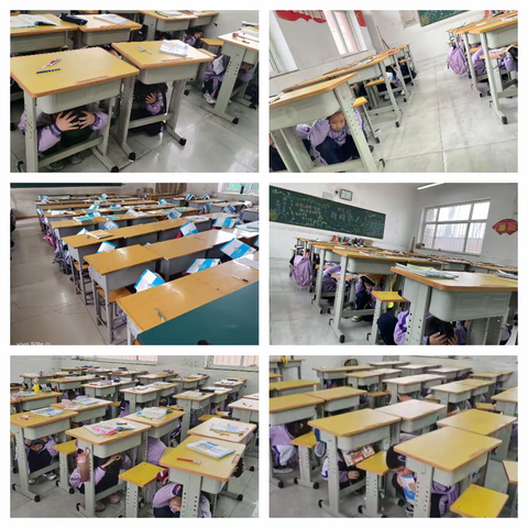 临漳县第五小学 开展防震应急逃生演练活动