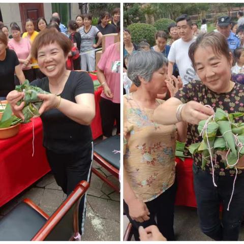 万盛梯都广场一期端午节包粽子活动 ·物业服务中心·