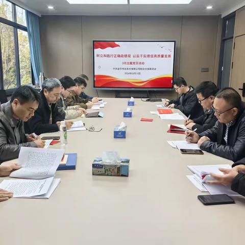 树立和践行正确政绩观 以实干实绩促高质量发展 ——综合党支部主题党日活动