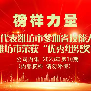 担责于身、勇当先锋 — 赵芹代表潍坊市参加省技能大赛