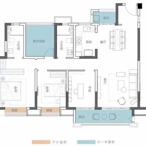 旭辉国悦府141平户型内部情况