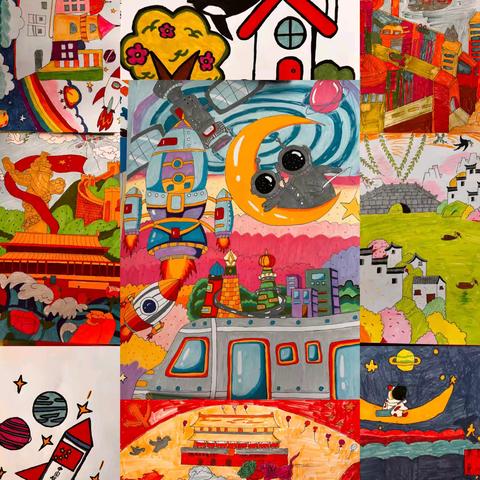 “快乐寒假 美润童心”拜泉县新生乡中心学校寒假美术作业展示