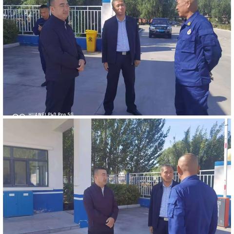 大庆应急管理服务保障中心王生友主任、副主任陶传宝一行两人莅临龙南大队检查督导