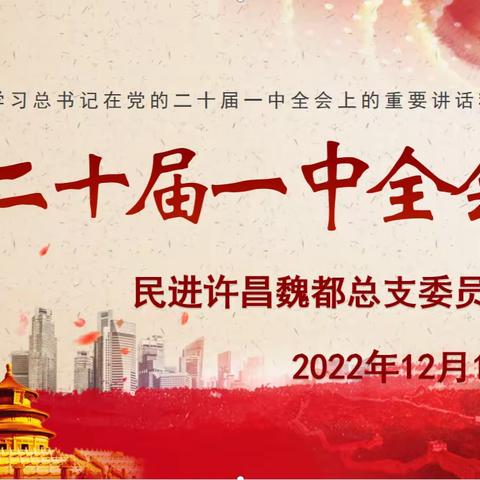 民进许昌市魏都总支召开学习贯彻中共二十大精神专题会议