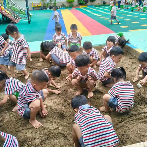 勐遮六一幼儿园中（3）班沙池课