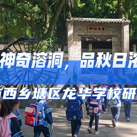 游神奇溶洞，品秋日浓情 南宁市西乡塘区龙华学校研学活动