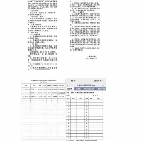 太和镇毛庄小学第三片区连片教研活动总结