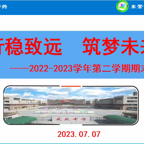 行稳致远  筑梦未来 ——东营市胜利花苑中学2022-2023学年第二学期期末家长会