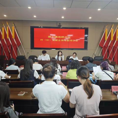 夯实党建根基 聚力基层善治——场桥办事处召开村级党建业务专题培训会