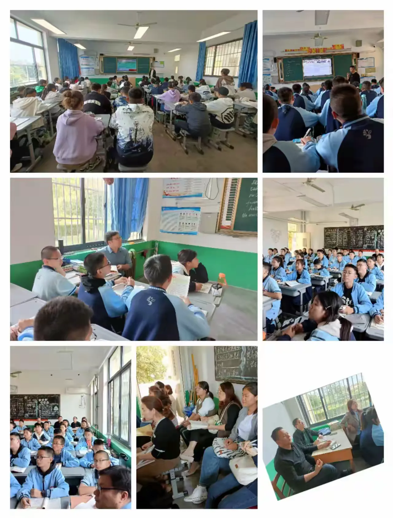 简篇-教学研究中心莅临舜耕中学教学调研