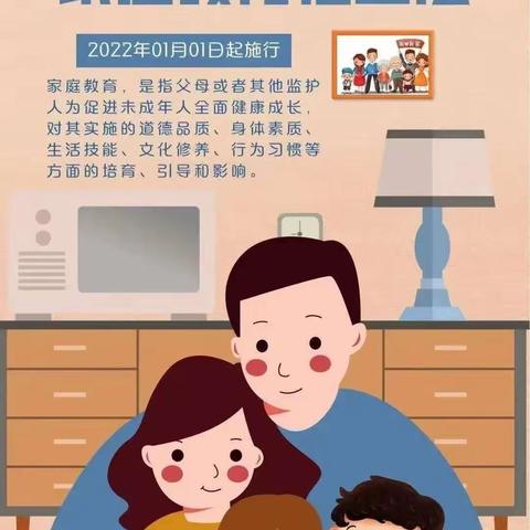 家校共育     一图读懂《家庭教育促进法》