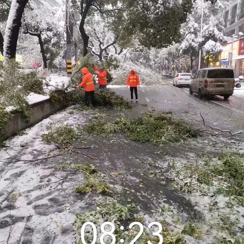 大雪纷飞，我们在路上