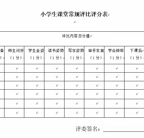 课堂常规，习惯养成！——小江口完小课堂常规展示