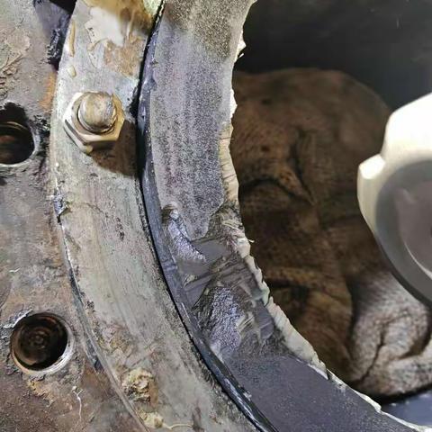 氟化公司石墨换热器密封面现场光刀