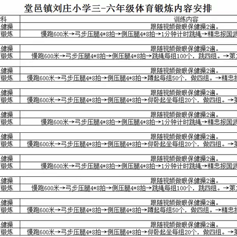 堂邑镇刘庄小学线上“坚持锻炼，抗击新冠”