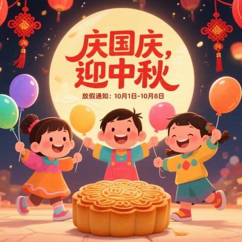 秦都马泉中心幼儿园国庆中秋放假通知