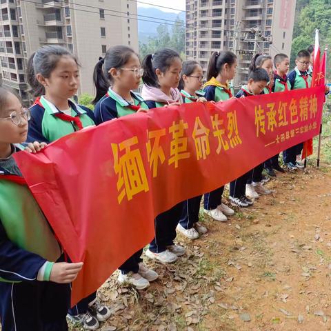 缅怀革命先烈   传承红色基因——大田县第三实验小学2023年清明节祭扫烈士墓