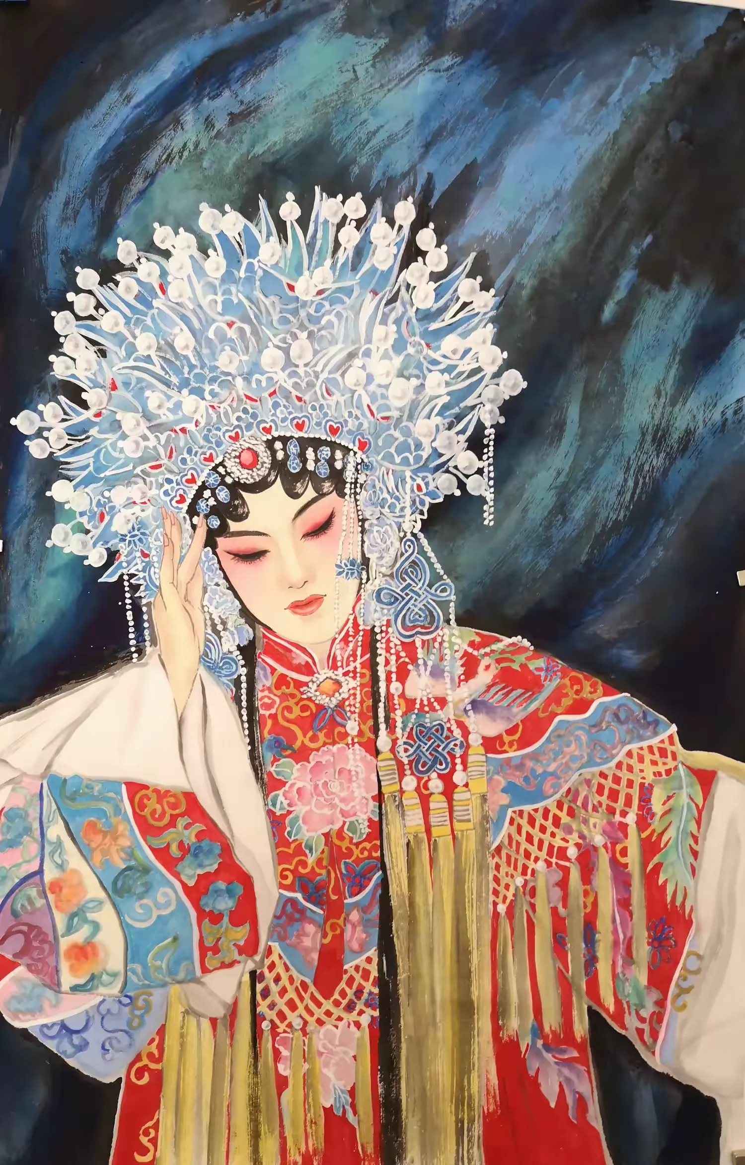 简篇-名师画家琥珀:以独创笔墨,让戏曲国画走向大众、走向世界