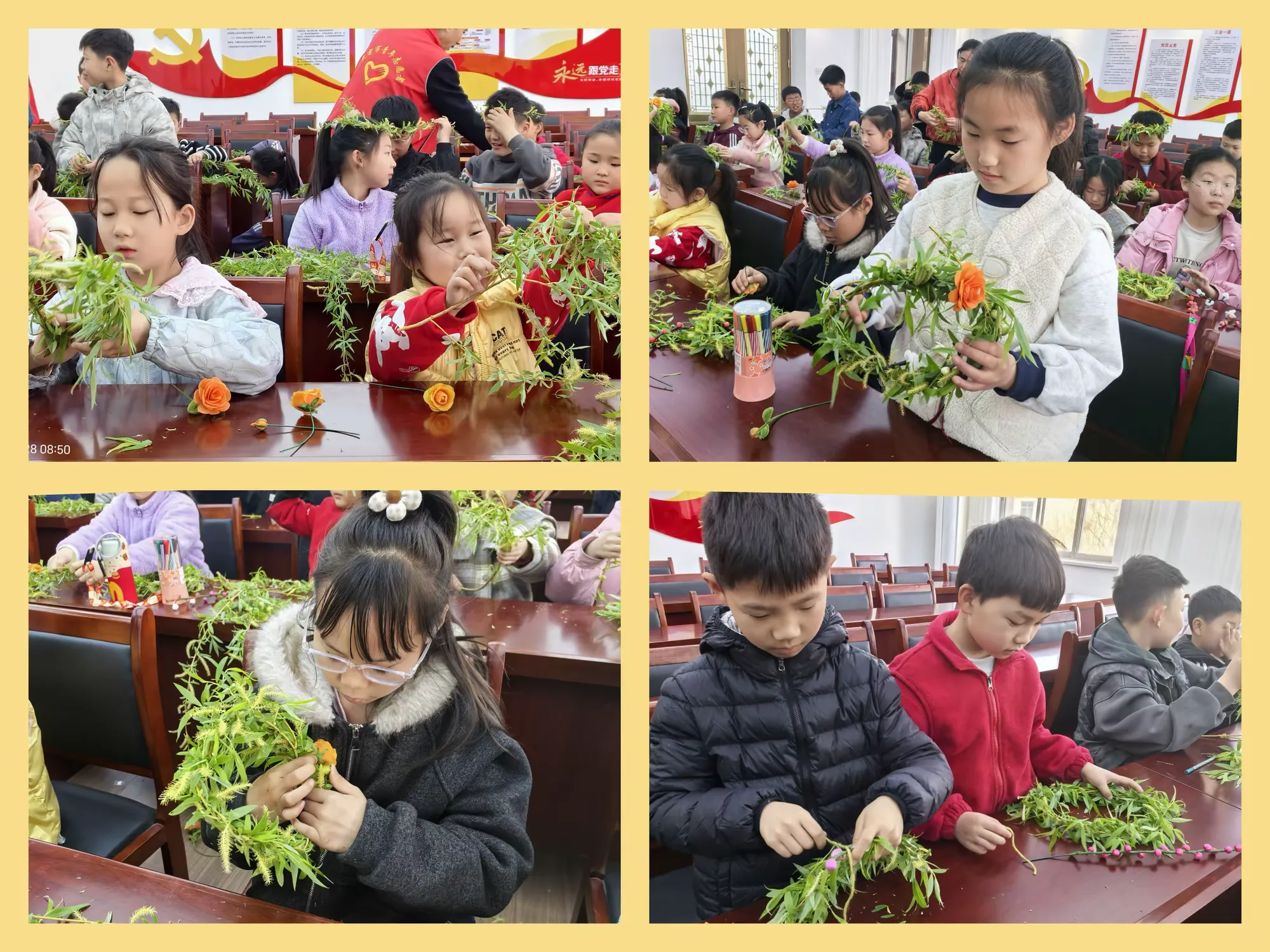 简篇-折柳寄思忆先贤 民俗传承润童心——涧西区西华社区开展清明活动