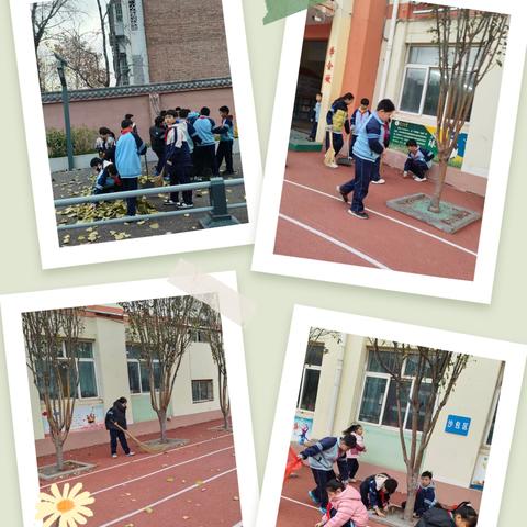 迎新春焕新颜！复兴经济开发区第一小学绘就校园整治“新画卷”