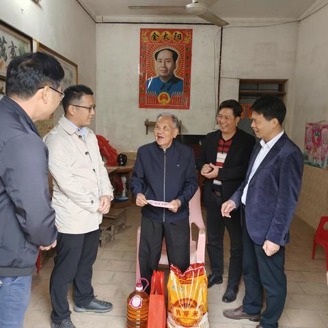 传关爱送温暖，沙琅镇开展春节前慰问活动