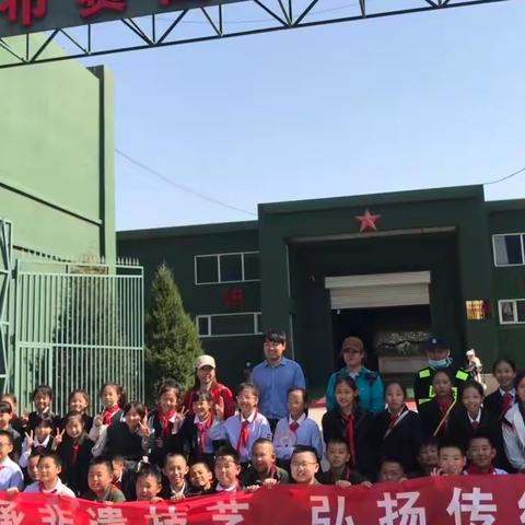 贝小北四年级走进塔布赛国防教育基地，体验春季实践乐趣
