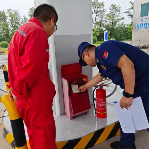 扶风大队开展天然气站专项消防安全检查