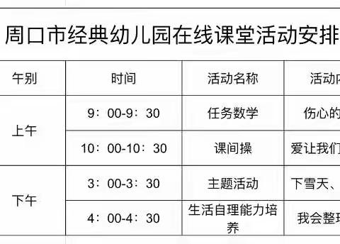 经典幼儿园【云相约 爱相伴】趣味活动